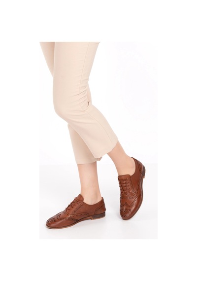 Gondol Hakiki Deri Anatomik Taban Casual Ayakkabı Esfa.109 Taba