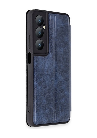 Newface - 747 - Realme C65 Kılıf Flip Cover - Csmo-tex - - Lacivert