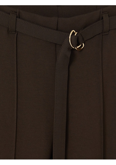 Lcwaıkıkı Classic Kahverengi Beli Kemerli Dar Fit Kadın Pantolon