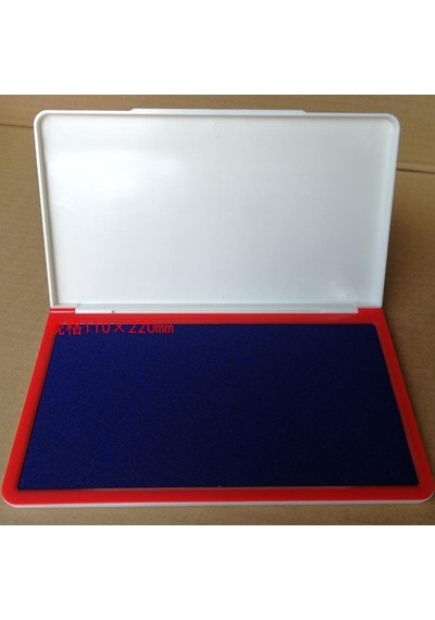 Büyük Boy Mavi Istampa 235 133mm Su Bazlı Mürekkep Baskı Pedi Karışık