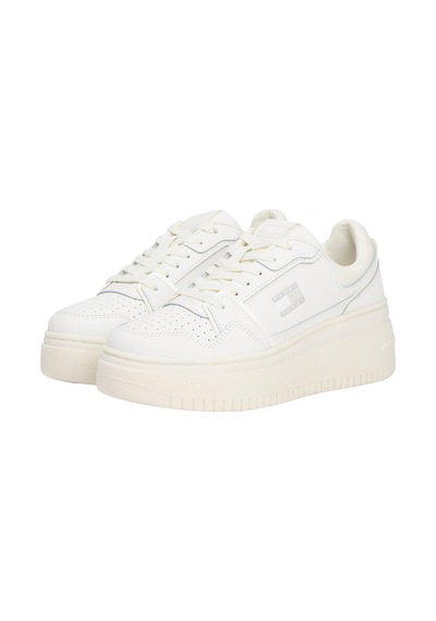 Tommy Jeans Kadın Tjw Retro Basket Flatform Ayakkabı En0en0284002t Beyaz