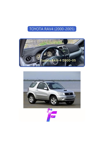 Toyota Rav4 2000-2005 Uyumlu Torpido Örtüsü Yansıma Önleyici Tam Koruma Hızlı Montaj K59 Mavi
