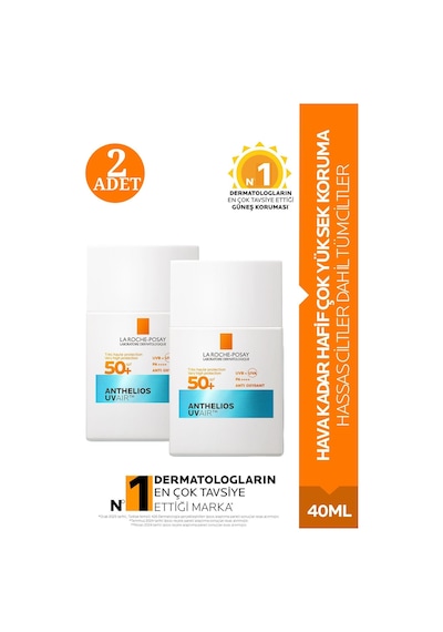 La Roche Posay Anthelios Uvair 40 Ml 2 Adet