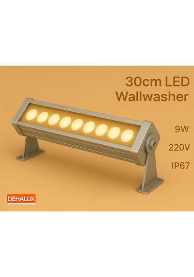 30cm 9w Led Wallwasher Günışığı 3000k Dış Cephe, Minare, Bahçe Aydınlatma Iç-dış Kullanım 3000k Günışığı