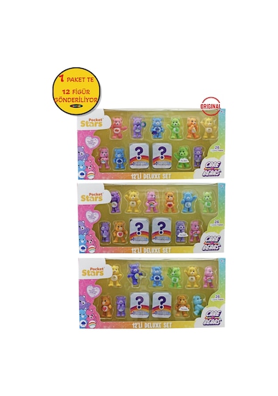 Care Bears Mini Koleksiyon Figürleri 12'li Paket - 1 Adet