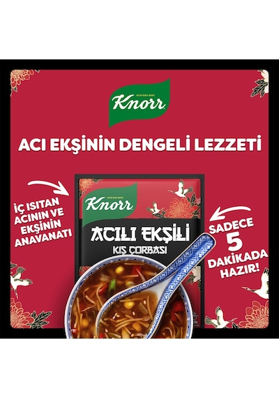 Knorr Acılı Ekşili Kış Çorbası 6 x 74 G