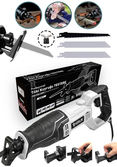 Assur ASR617 750W Tilki Kuyruğu Testere Beyaz