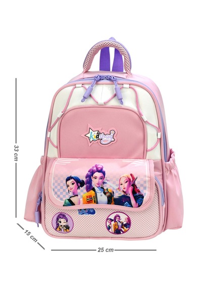 K-pop Baskılı Lüx Anaokulu Çantası Pembe