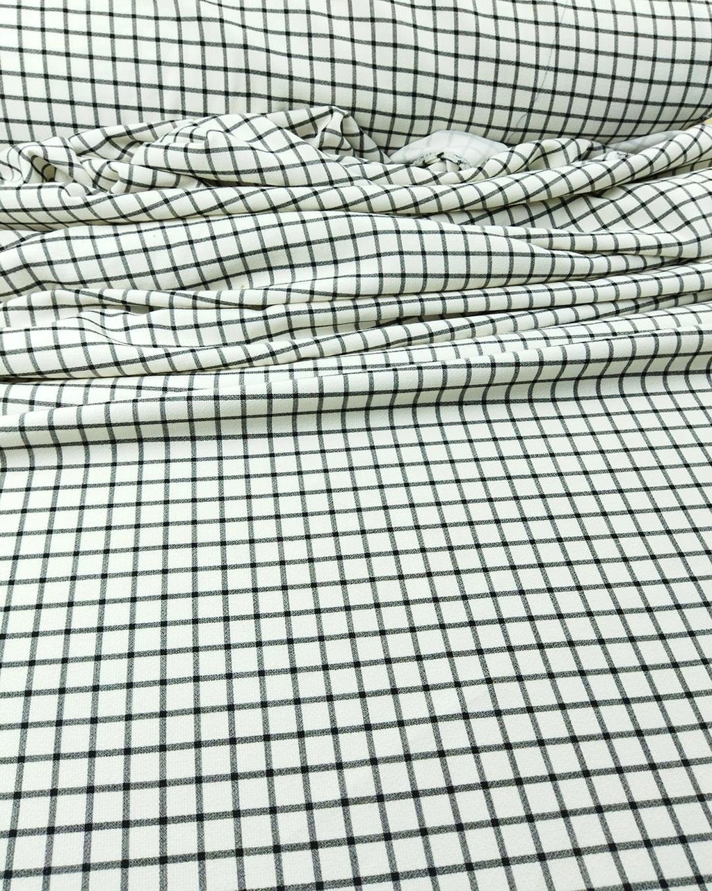 Krep Lacivert Beyaz Renklerde En 140 Cm X Boy 300 Cm -3162