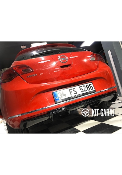 Kit Garaj Opel Astra J Hb Makyajlı Rieger Difüzör Plastik Boyalı