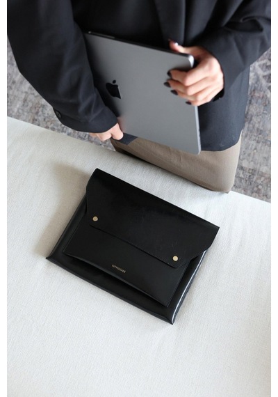 Lutvelizade Çanta 2534 Çok Gözlü Clutch Siyah Kadın Çanta