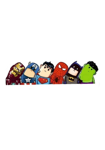 Marvel Kahramanları Oto Sticker, Kask, Motorsiklet, Laptop Sticker 22x5 Cm