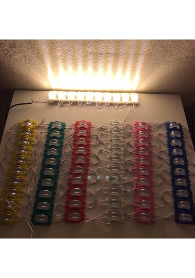 12 Volt Dar Açılı Modül Led Beyaz (5 Adet)