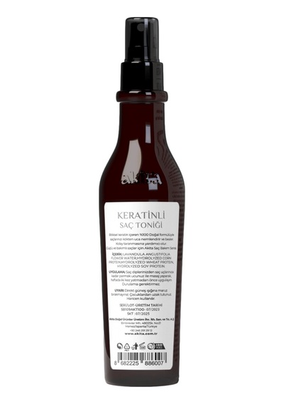 Akita Doğal Keratinli Saç Bakım Toniği Lavanta 250 ML