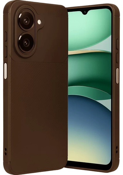 Newface Samsung Galaxy A07 4g Auto Focus Karbon Kapak - Kahverengi