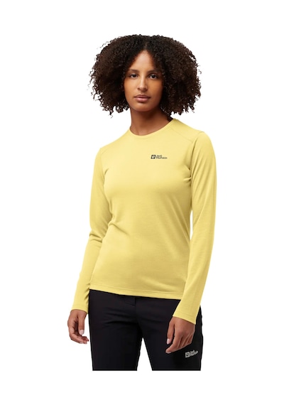 Jack Wolfskın Jack Wolfskin Vonnan Ls T Kadın Sarı Tişört M0064 Sarı