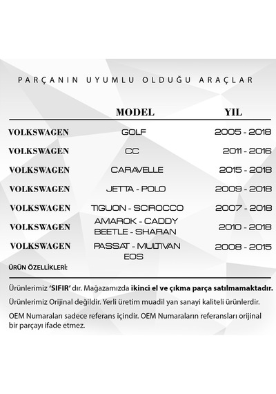 Vw Golf, Caddy, Audi A4, Q5 İçin Yağ Soğutucu Contası