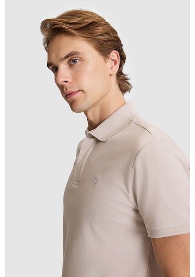 U.S. Polo Assn. U.s. Polo Assn. Erkek Taş Tişört Basic 50327003-vr049 Taş Rengi