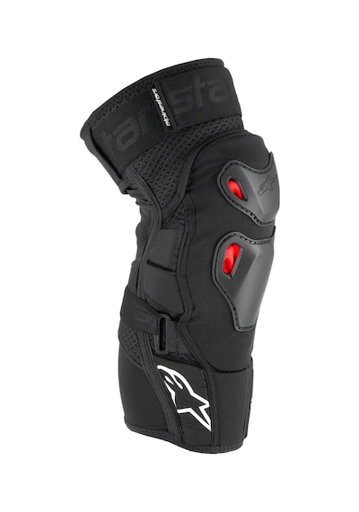 Alpinestars Bionic Pro Plasma Diz Koruma Siyah Beyaz Kırmızı Çok Renkli