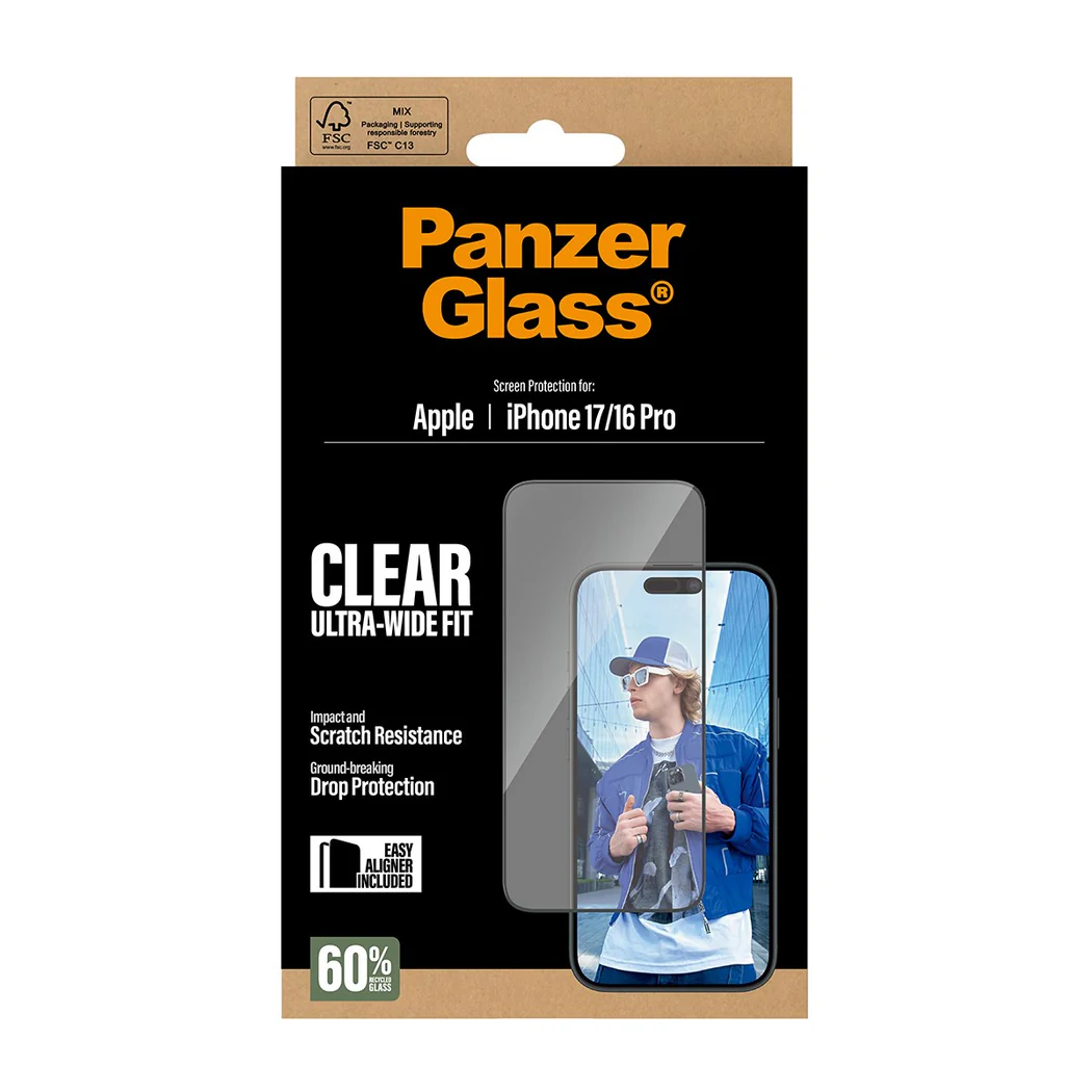 Panzerglass Apple Uyumlu iPhone 17 Uwf Şeffaf Cam Ekran Koruyucu Hizalama Aparatlı