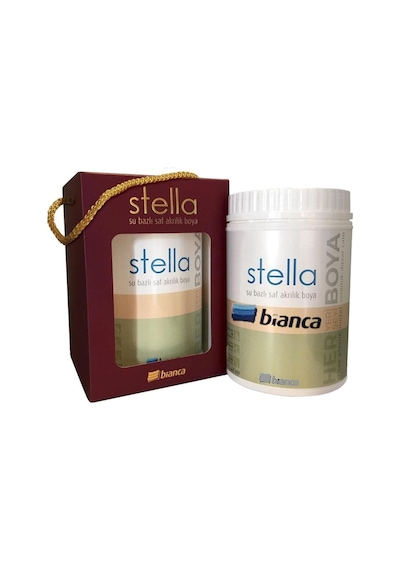 Bianca Stella Su Bazlı Saf Akrilik Siyah Boya 500 Ml 500 ML