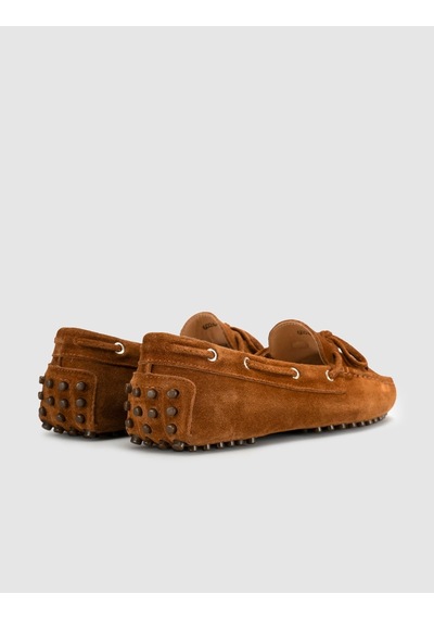 Taba Hakiki Deri Bağcıklı Günlük Loafer Mokasen Kadın Ayakkabı