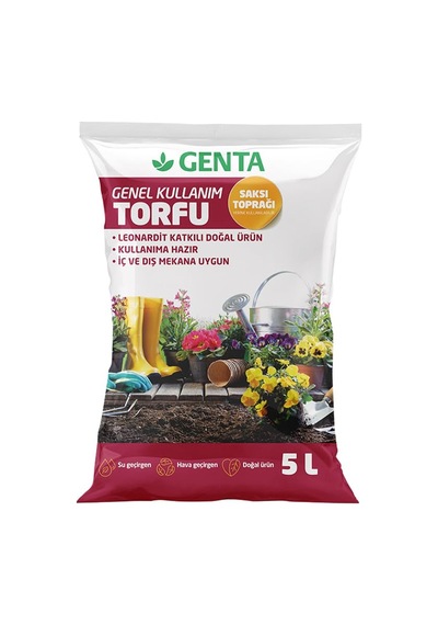 Genta Genel Kullanım Torfu Saksı Toprağı 5 Lt 0,250