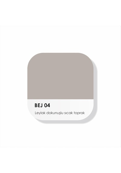 Akrilik Su Bazlı Silinebilir İç Cephe Duvar Boyası, 200ml, Özel Mat, Silikon Katkılı - 2023 Summer Palette - Bej 04 1