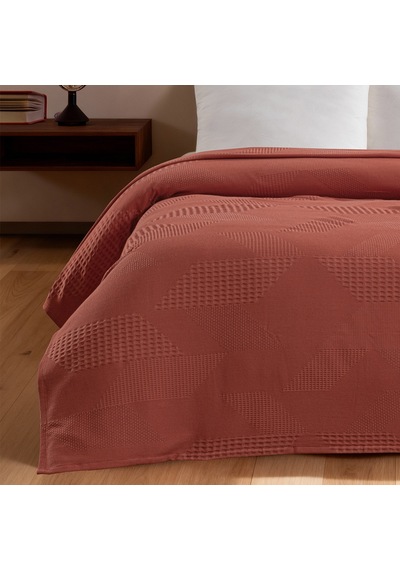 Maxstyle Spring %100 Pamuk Tek Kişilik Pike Terra 180x230 Cm Renkli