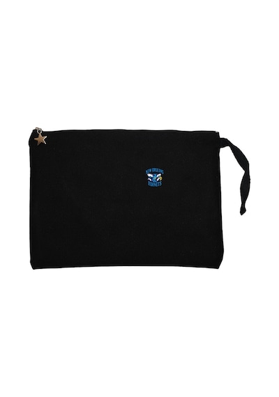 New Orelans Blue  Siyah Clutch Astarlı Cüzdan / El Çantası Siyah