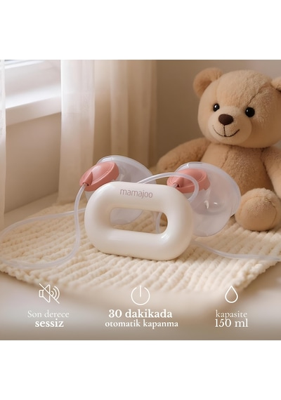 Mamajoo Kybele Giyilebilir Çiftli Göğüs Pompası 150 Ml 9 Kademe Ayarı