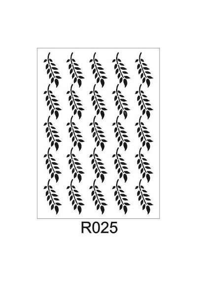 Duvar Dekor Stencil Şablon 40X40 R-025