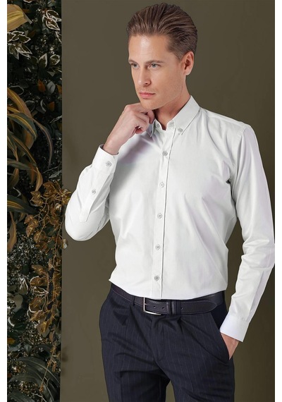 Efor Gk 711 Slim Fit Mavi Klasik Gömlek Mavi Efor Gk 711 Slim Fit Mavi Klasik Gömlek Mavi