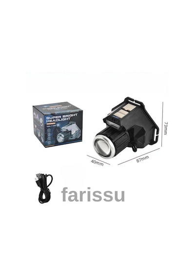 Şarjlı Sensörlü Led Kafa Lambası Tga-110 Siyah