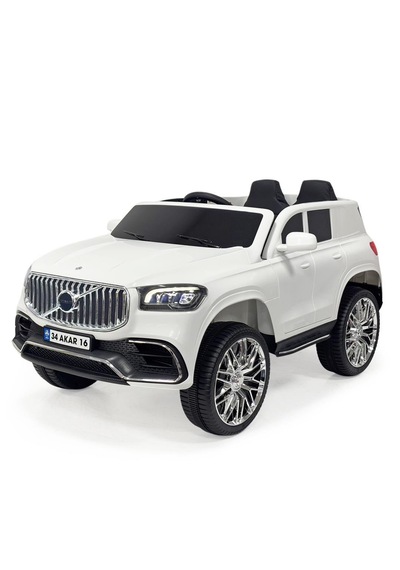 Akülü Kumandalı Beyaz Araba Voyage Gt 4x2 Deri Koltuklu