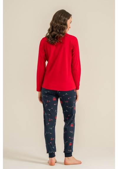 Rolypoly Winter Everywhere Anne Kız Kırmızı Uzun Kol Pijama Takım Rp3938-a-v1 Rp3938-a-v1