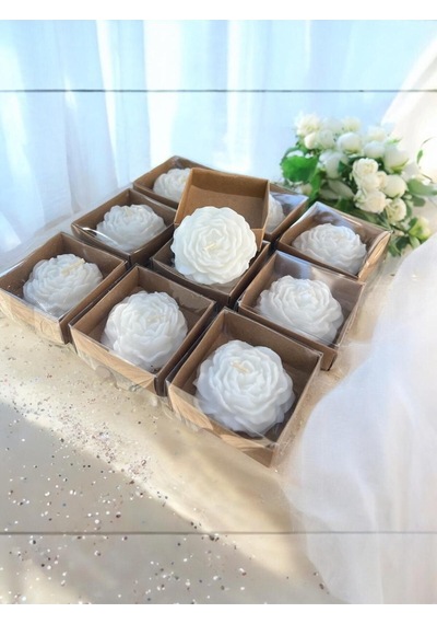 Bernami Vazo Pinterest Özel Tasarım 20 Adet Gül Şakayık Mum Nişan Nikah Düğün Kına Hediyelik Diğer
