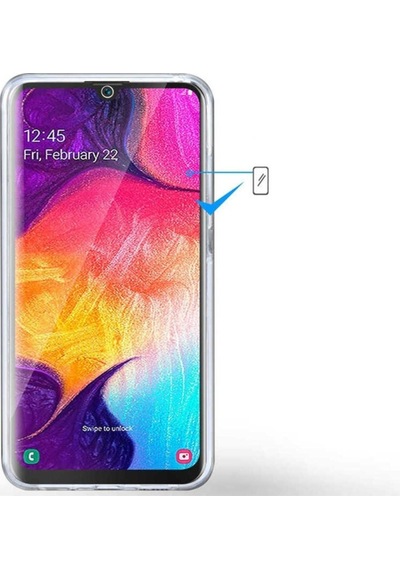 Galaxy A50 Kılıf Zore Enjoy Kapak Renksiz