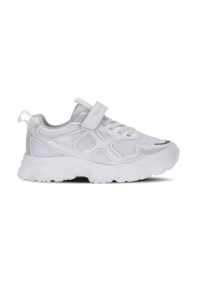 Slazenger Fast Track I Unisex Çocuk Cırt Cırtlı Beyaz / Gümüş Günlük Spor Ayakkabısı