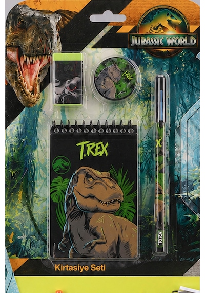 X Dekomus Lisanslı Jurassic World 16 Parça Kırtasiye Seti Resim Defteri,2 Adet Kurşun Kalem,silgi,uçlu Kalem Ve Uç Seti Diğer