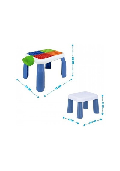 Birlik Urt035-002 Büyük Sandalyeli 64 Pcs Bi-bloks Masası