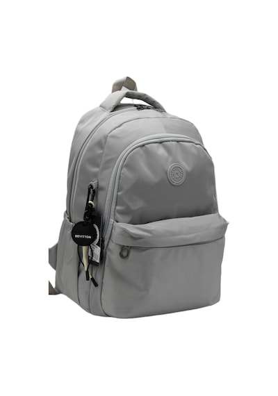 Gri Unisex Okul Çantası Su Geçirmez Kumaş Unisex Okul Sırt Çantası 2200 Gri