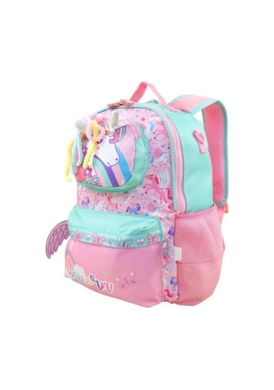 Vest İlkokul Çantası Turkuaz Pembe Unicorn