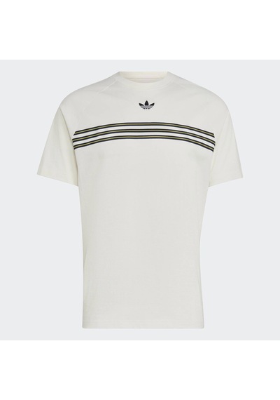 Adidas Chest Stripes Erkek Beyaz Tişört Kr7219