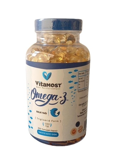 Vitamost Omega 3 200 Yumuşak Kapsül
