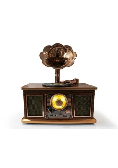 Everton Rt-623 Nostaljik Radyo - Büyük Boy - Gramafon Aksesuarlı - Bluetooth - Usb -aux - Fm Radyo -tf/sd Kart Girişli