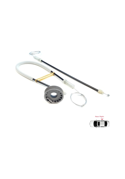 Mitsubishi Colt Czc Cabrio Rg 2006-09 İçin Arka Sağ Cam Kriko Set