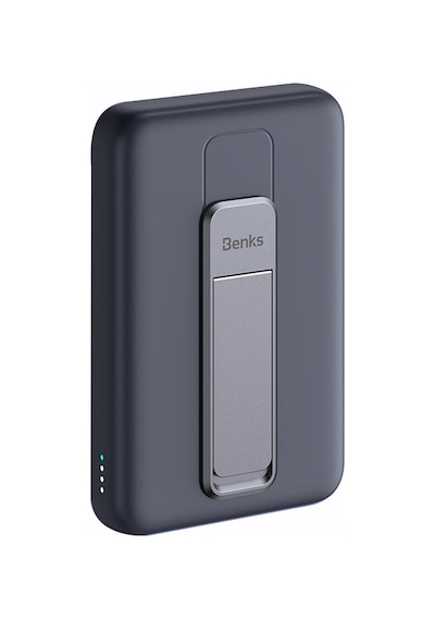 Magsafe Mıknatıslı Wireless Powerbank Benks MP08 (Havayolu Protokollerine Uygun) 10.000mAh Kapasite Siyah