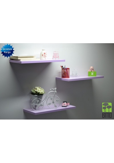 3 Lü Set Renkli Raf 90 Cm 3 Lü Set Renkli Raf 90 Cm