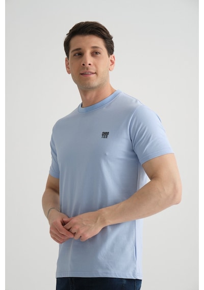 Shooter Sportwear Shooter Erkek Pamuklu Esnek T-shirt Standart Kalıp Minimal Logolu Bebe Mavisi Shooter Sportwear Shooter Erkek Pamuklu Esnek T-shirt Standart Kalıp Minimal Logolu Bebe Mavisi